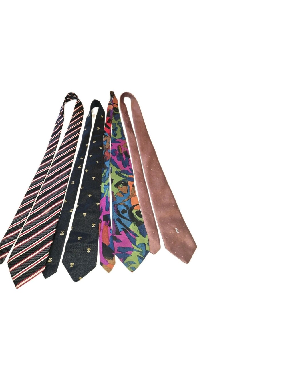 All Silk Neckties Lot Of 4 Collector's Edition Various Brands Designs And...